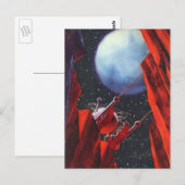  wetenschapskictie, Canyon Space Moon Rover Briefkaart (Voorkant / Achterkant)