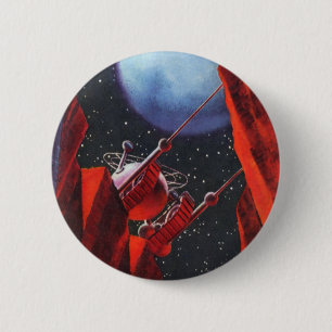 wetenschapskictie, Canyon Space Moon Rover Ronde Button 5,7 Cm