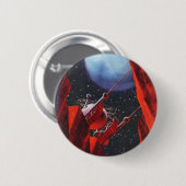 wetenschapskictie, Canyon Space Moon Rover Ronde Button 5,7 Cm (Voorkant /achterkant)