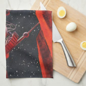  wetenschapskictie, Canyon Space Moon Rover Theedoek (Quarter Fold)