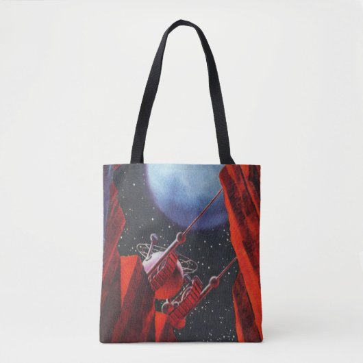  wetenschapskictie, Canyon Space Moon Rover Tote Bag (Voorkant)