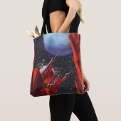  wetenschapskictie, Canyon Space Moon Rover Tote Bag (Dichtbij)