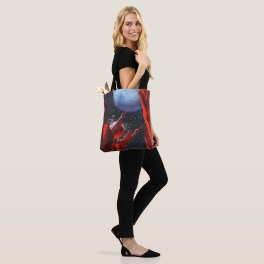  wetenschapskictie, Canyon Space Moon Rover Tote Bag (Op model)