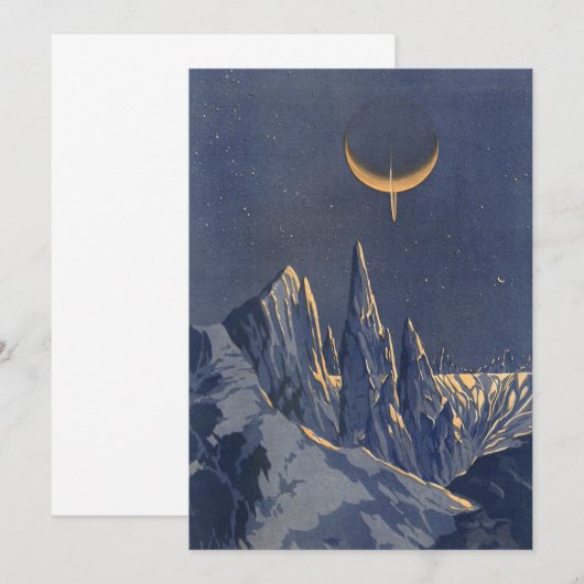  wetenschapskictie, Crescent Moon Snow Planet (Voorkant / Achterkant)