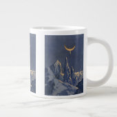 wetenschapskictie, Crescent Moon Snow Planet Grote Koffiekop (Rechts)