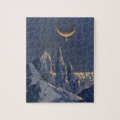  wetenschapskictie, Crescent Moon Snow Planet Legpuzzel (Verticaal)