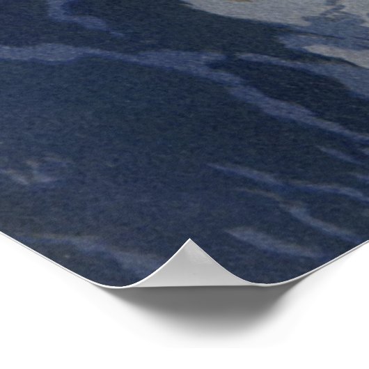  wetenschapskictie, Crescent Moon Snow Planet Poster (Hoek)