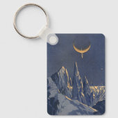  wetenschapskictie, Crescent Moon Snow Planet Sleutelhanger (Voorkant)