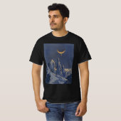 wetenschapskictie, Crescent Moon Snow Planet T-shirt (Voorkant volledig)