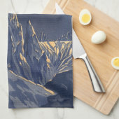  wetenschapskictie, Crescent Moon Snow Planet Theedoek (Quarter Fold)