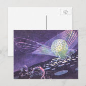  wetenschapskictie, een gloeiende Orb met buitenaa Briefkaart (Voorkant / Achterkant)