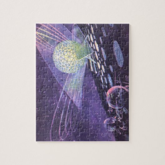  wetenschapskictie, een gloeiende Orb met buitenaa Legpuzzel (Verticaal)