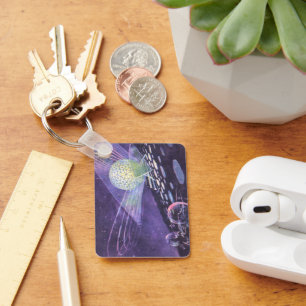 wetenschapskictie, een gloeiende Orb met buitenaa Sleutelhanger