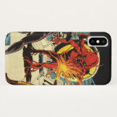  wetenschapskictie, Sci Fi Alien Attacking Case-Mate iPhone Case (Achterkant (horizontaal))