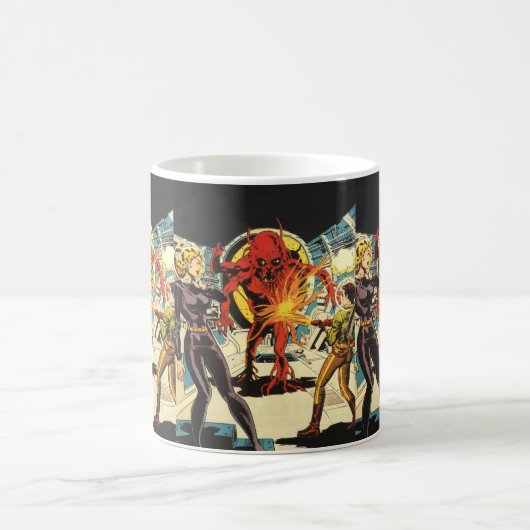  wetenschapskictie, Sci Fi Alien Attacking Koffiemok (Center)