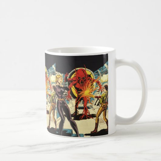 wetenschapskictie, Sci Fi Alien Attacking Koffiemok (Rechts)