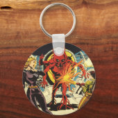 wetenschapskictie, Sci Fi Alien Attacking Sleutelhanger (Voorkant)