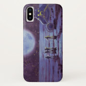 wetenschapskictie, Sci Fi Alien Moon Landing Case-Mate iPhone Case (Achterkant)