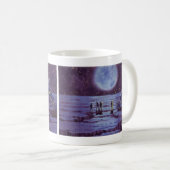  wetenschapskictie, Sci Fi Alien Moon Landing Koffiemok (Voorkant rechts)