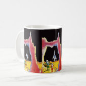  wetenschapskictie, Sci Fi buitenaardse wezens Koffiemok (Voorkant links)