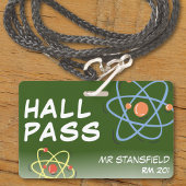 Wetenschapsklasse Leraar School Classroom Hall Pas Badge