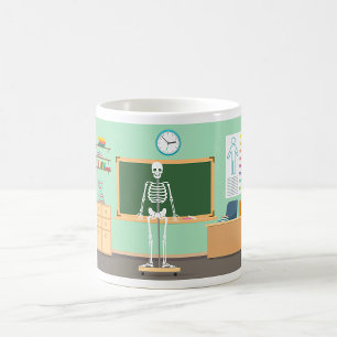 Wetenschapsklasse Skeleton Koffiemok