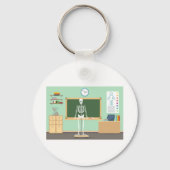 Wetenschapsklasse Skeleton Sleutelhanger (Voorkant)
