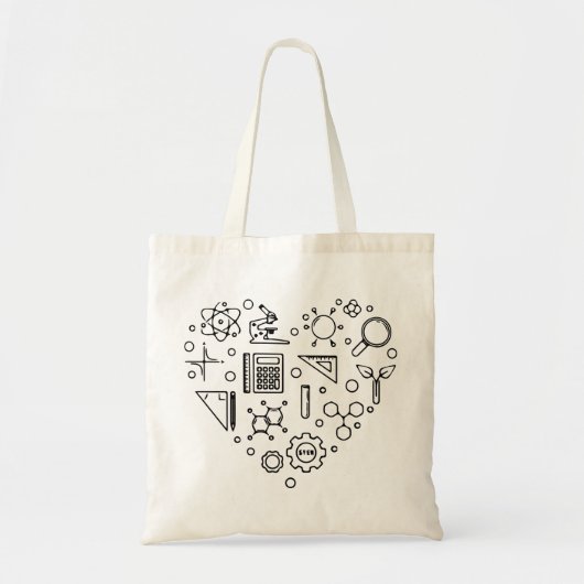 Wetenschapskunst - Wetenschap, jullie energie, gra Tote Bag (Voorkant)