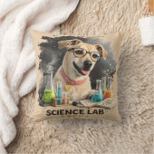 Wetenschapslab Superster Schattige Hond met Bril Kussen (Deken)