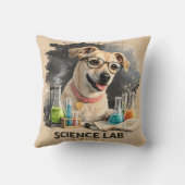 Wetenschapslab Superster Schattige Hond met Bril Kussen (Achterkant)