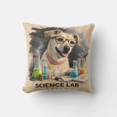Wetenschapslab Superster Schattige Hond met Bril Kussen (Voorkant)