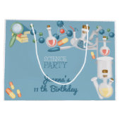 Wetenschapslaboratoria en experimenten verjaardags groot cadeauzakje (Achterkant)