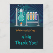 Wetenschapslaboratorium op zaterdag Hartelijk dank Briefkaart (Voorkant)