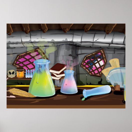 Wetenschapslaboratorium Poster (Voorkant)