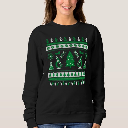 Wetenschapslaboratorium Ugly KerstSweater Trui (Voorkant)