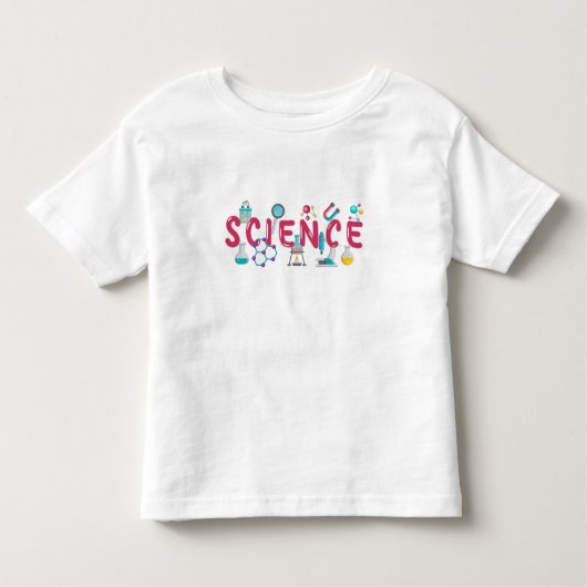 Wetenschapslaboratoriumapparatuur Kinder Shirts (Voorkant)