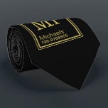 Wetenschapsleraar Aangepaste naam Periodic Table B Stropdas<br><div class="desc">Een zwart gekleurd stropdas met een periodiek tabelelement van de douanenaam voor u of de informatie van uw cadeauontvangers.</div>