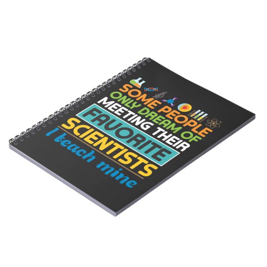 Wetenschapsleraar Biologie Chemistry Physics Scien Notitieboek (Linkerzijde)