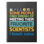 Wetenschapsleraar Biologie Chemistry Physics Scien Notitieboek (Voorkant)