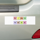 Wetenschapsleraar Bumpersticker (Op auto)