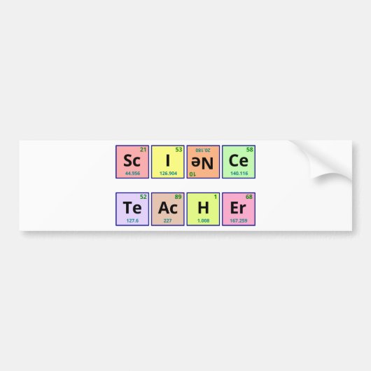 Wetenschapsleraar Bumpersticker (Voorkant)