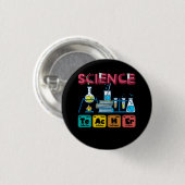 Wetenschapsleraar chemie biologie natuurkunde lera ronde button 3,2 cm (Voorkant /achterkant)