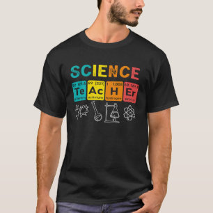 Wetenschapsleraar chemie biologie natuurkunde lera t-shirt
