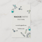 Wetenschapsleraar chemie visitekaartje (Achterkant)