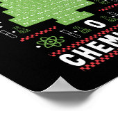 Wetenschapsleraar Chemistree O Chemistree Funny Poster (Hoek)
