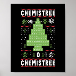 Wetenschapsleraar Chemistree O Chemistree Funny Poster