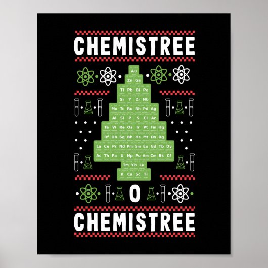 Wetenschapsleraar Chemistree O Chemistree Funny Poster (Voorkant)