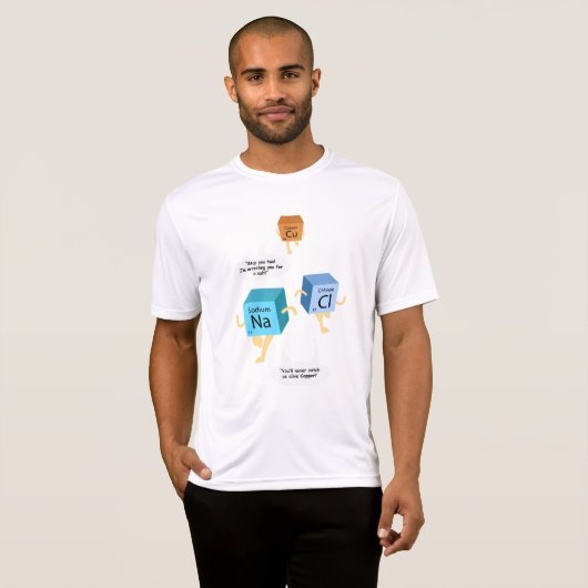 Wetenschapsleraar Chemistry Geek Gag T-shirt (Voorkant volledig)