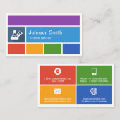 Wetenschapsleraar - Creative Modern Metro Style Visitekaartje (Voorkant / Achterkant)