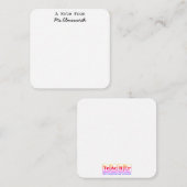 Wetenschapsleraar Custom Briefpapier Notitieblok G Notitiekaartje (Voorkant / Achterkant)